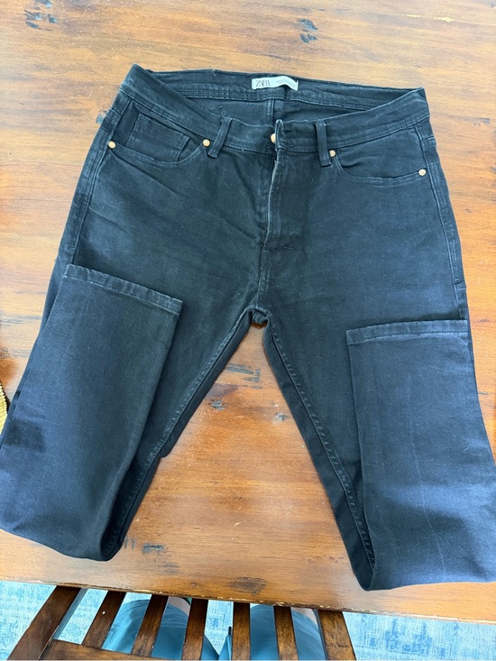 Zara Other - Zara Black Patch-Knee Skinny Jeans worn once sz36